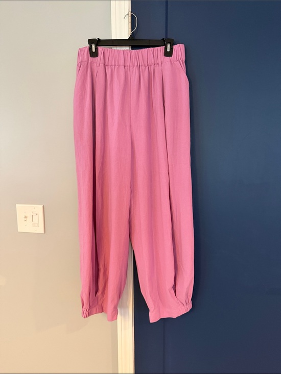 Free People Pants - Free People Lavender-Pink Wide Leg Elastic Waist Pants